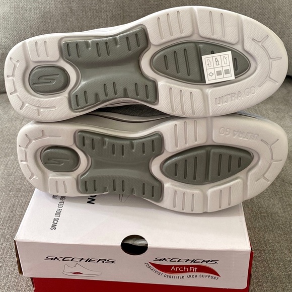 Skechers GOwalk Arch Fit - Moon Shadows Walking Sneakers Gray (Women) - Picture 7 of 12